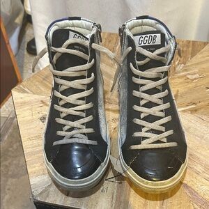 Golden Gose Women's Black High-Top Sneakers